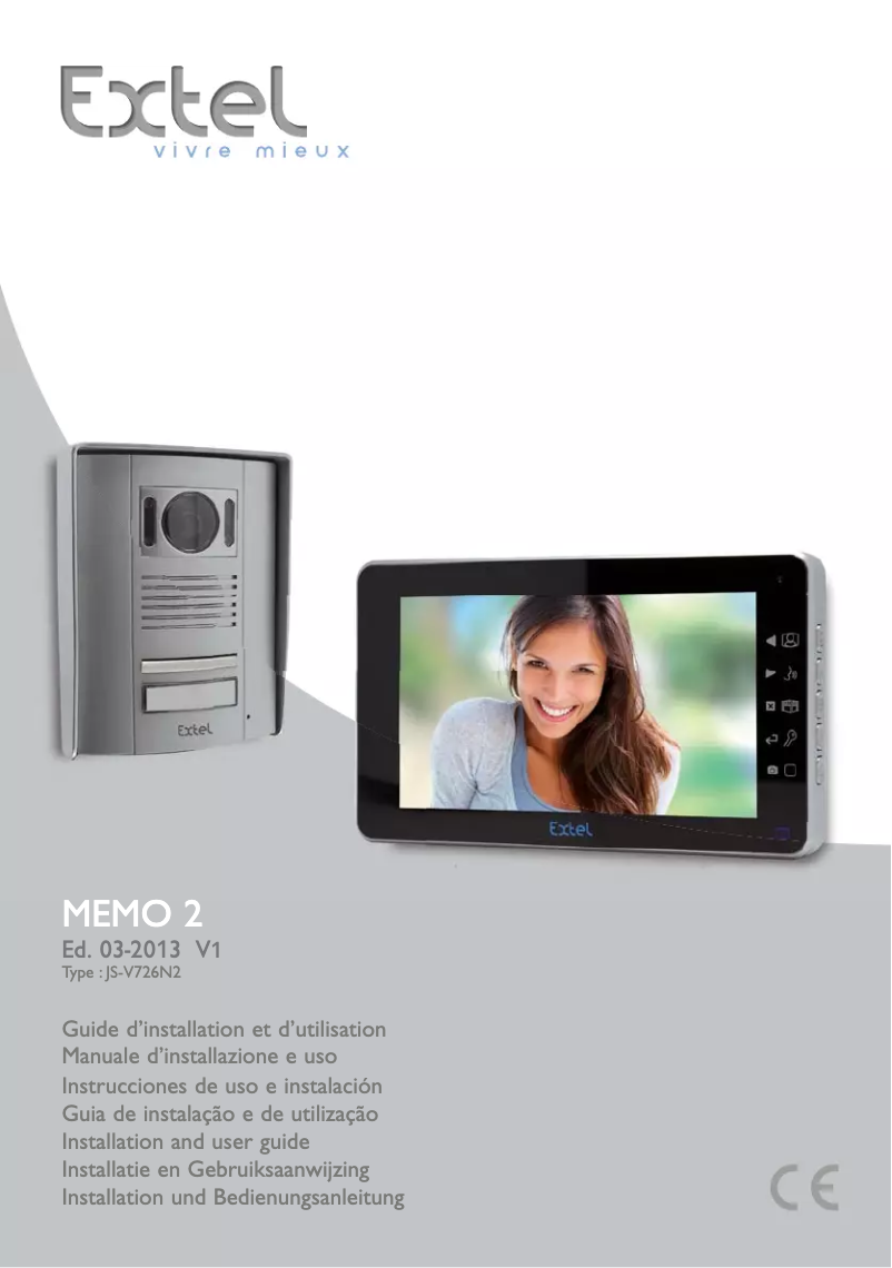 Page 1 de la notice Manuel utilisateur Extel MEMO 2