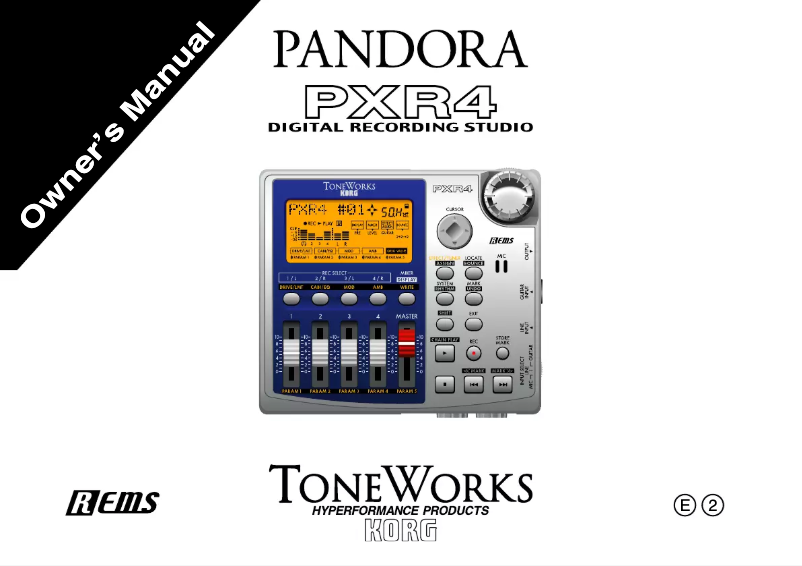 Page n°1 - Manuel utilisateur Korg PXR4