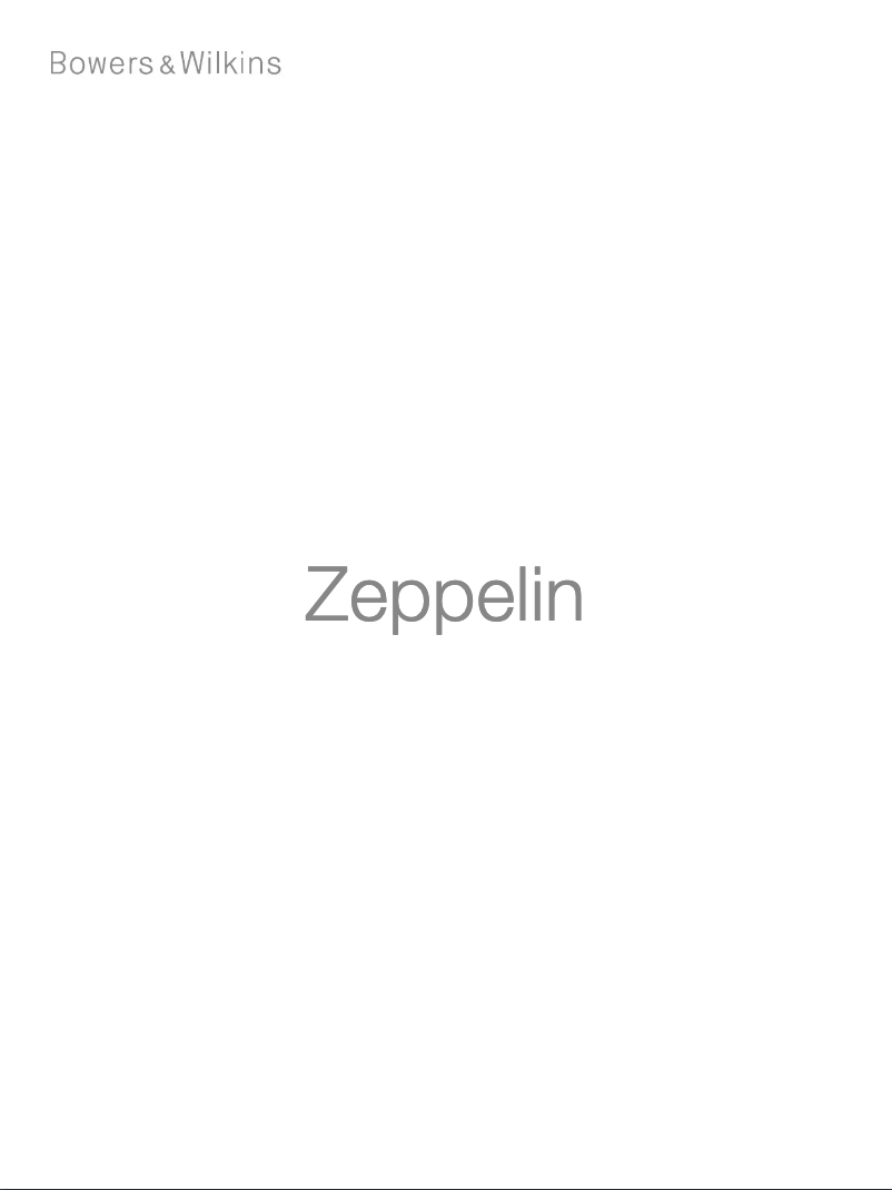 Página 1 del manual Manual de usuario Bowers & Wilkins Zeppelin