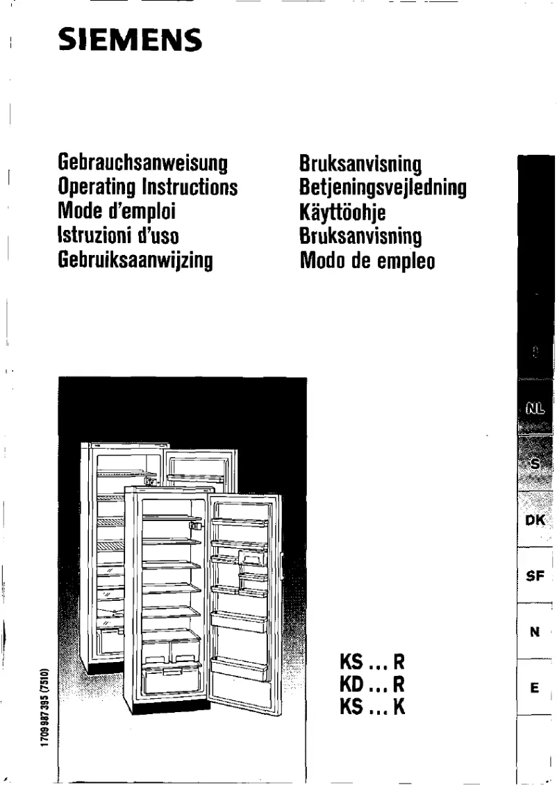 Page n°1 - Manuel utilisateur Siemens KS40R421FF