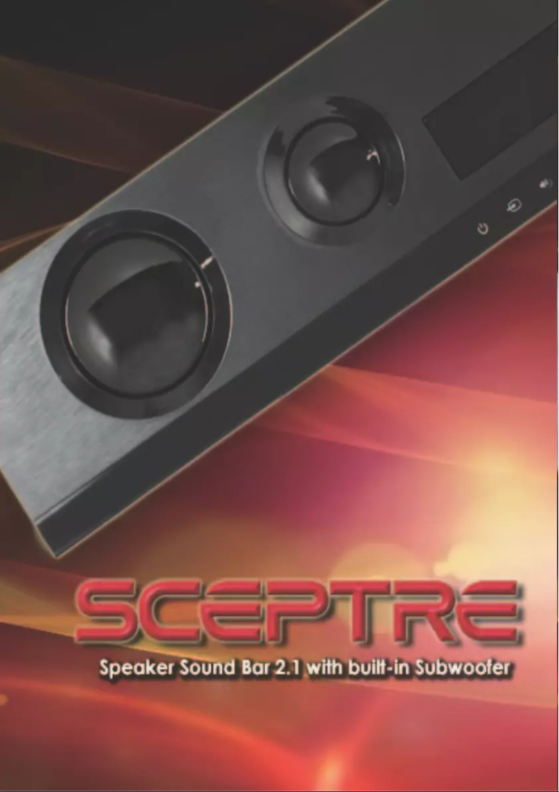 Page 1 de la notice Manuel utilisateur Sceptre SB301523