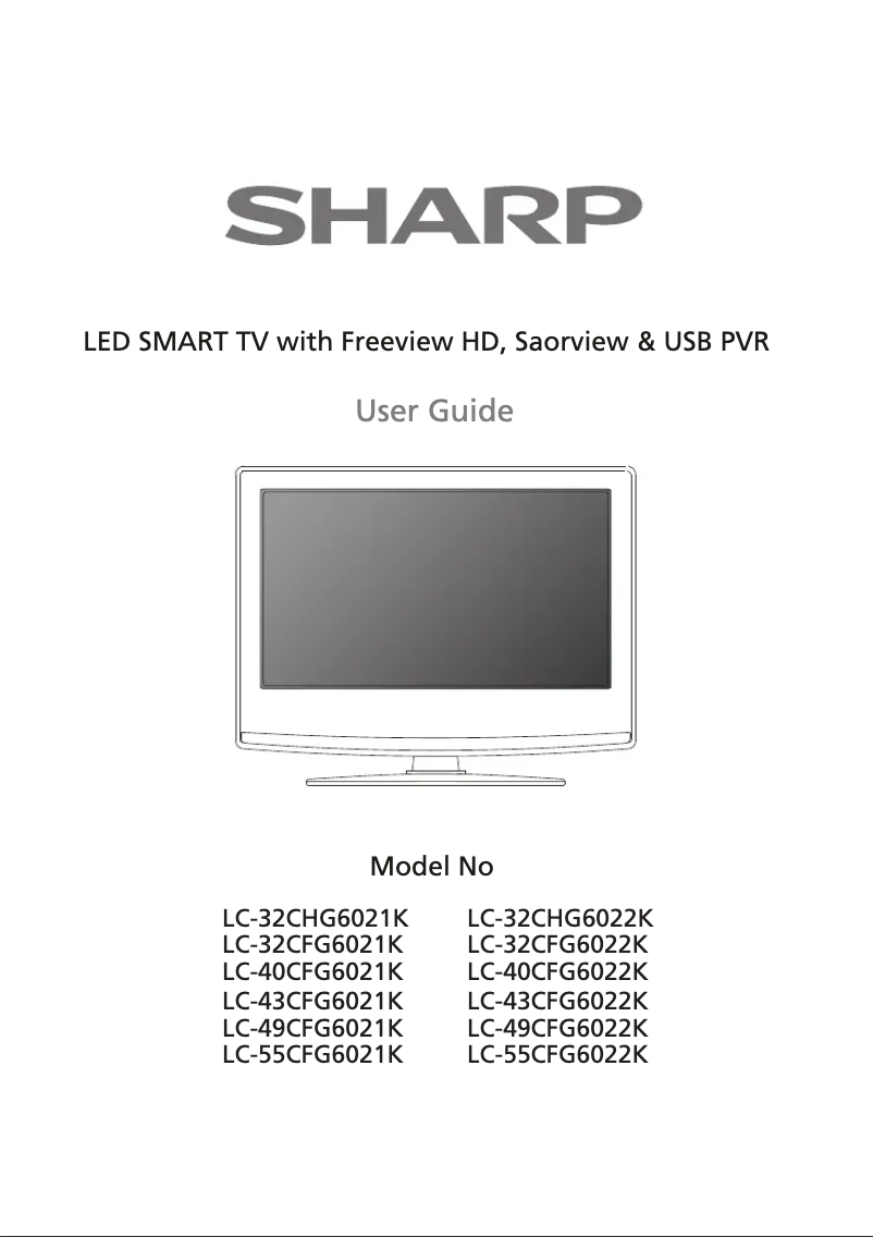 Page n°1 - Manuel utilisateur Sharp LC-32CFG6022K