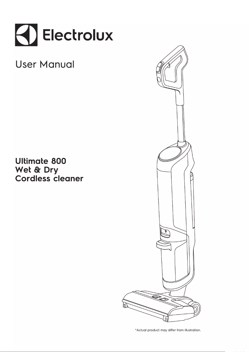 Page 1 de la notice Manuel utilisateur Electrolux Ultimate 800 Wet & Dry EW81U3DB