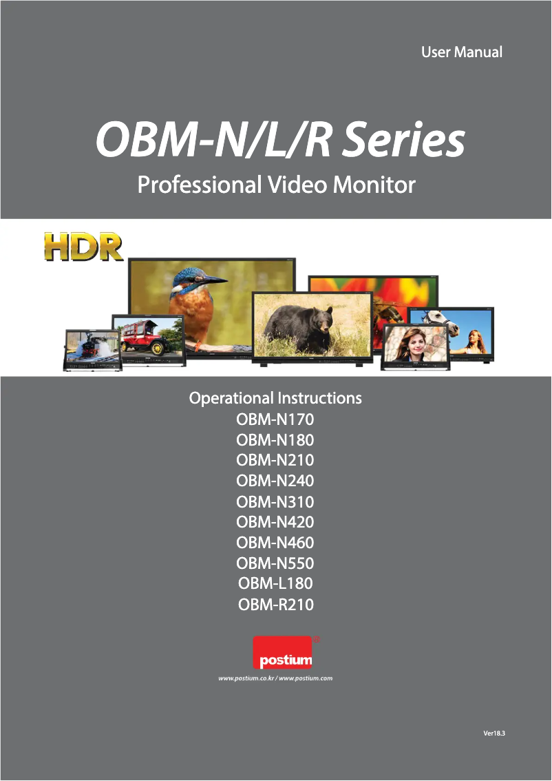 Page n°1 - Manuel utilisateur Postium OBM-N210