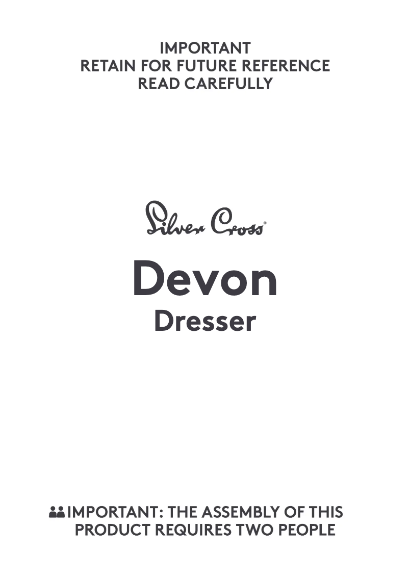 Page 1 de la notice Manuel utilisateur Silver Cross Devon Cot Bed