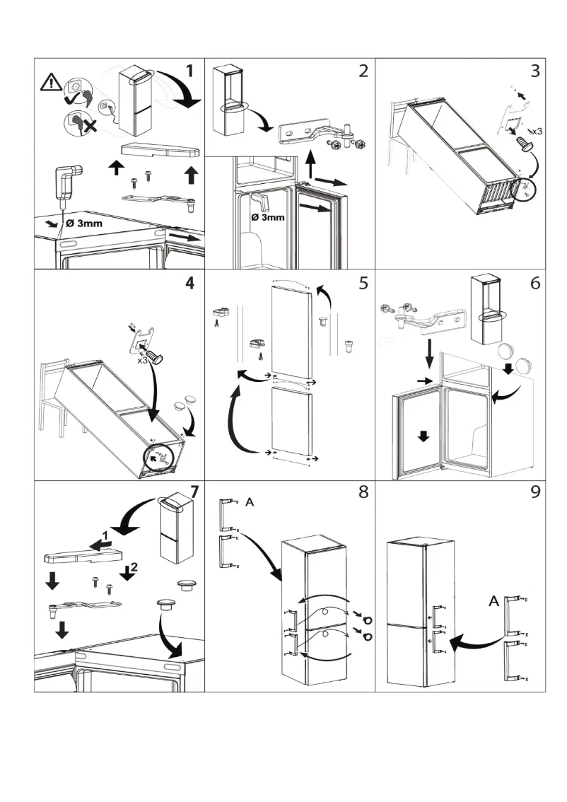Page n°1 - Guide d'installation Hotpoint HAFC9 TA33SX H