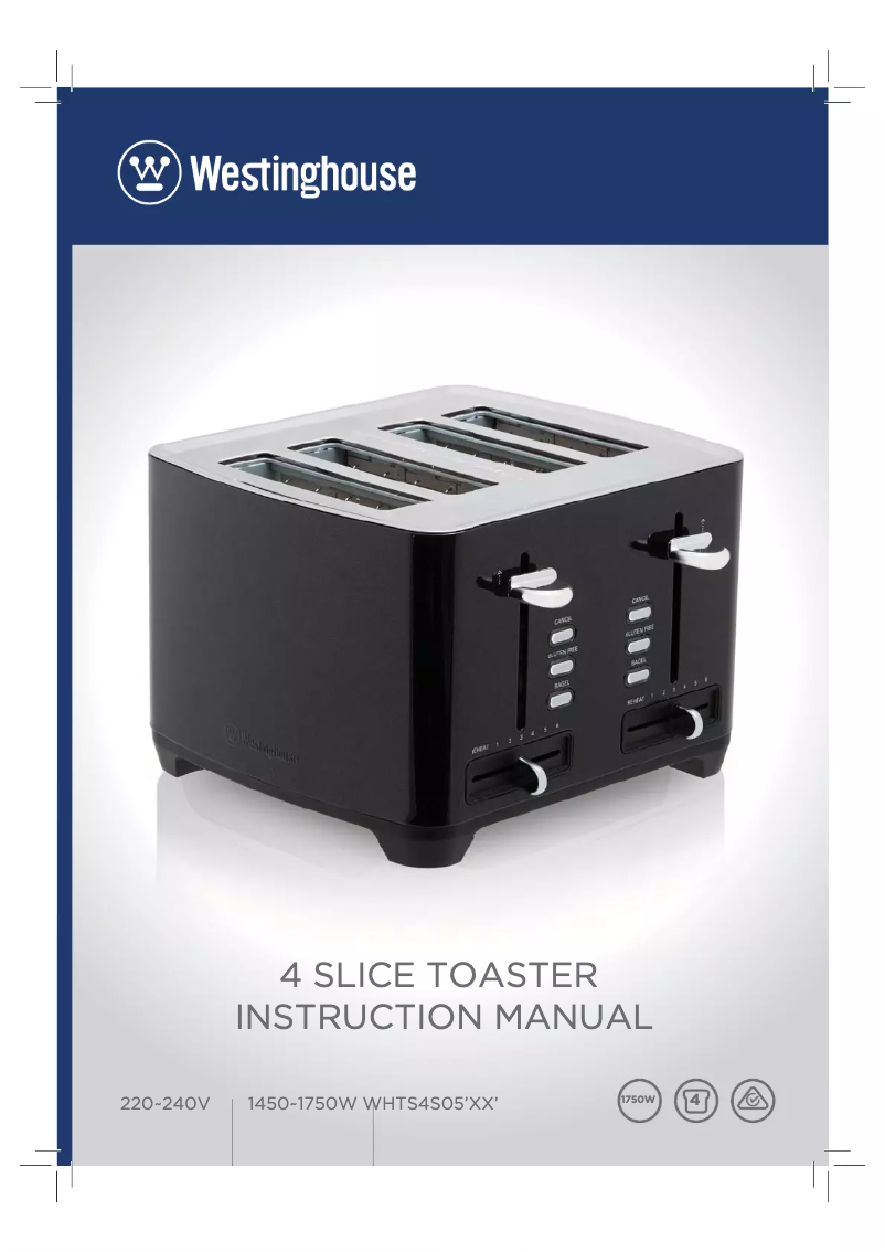 Page 1 de la notice Manuel utilisateur Westinghouse WHTS4S05SS