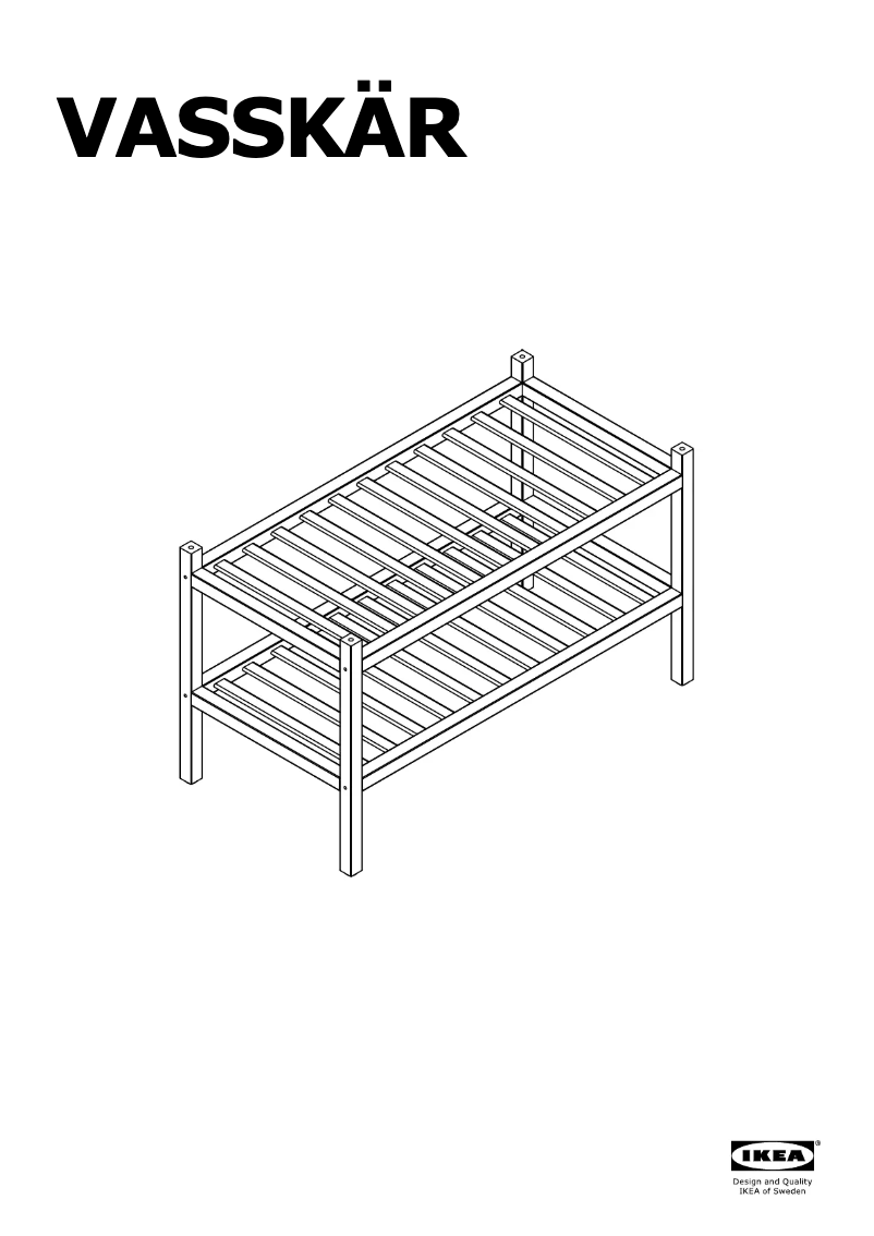 Página 1 del manual Manual de usuario Ikea VASSKÄR 105.423.18