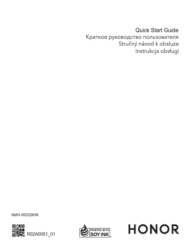 Page 1 de la notice Guide de démarrage rapide Honor MagicBook 14 AMD