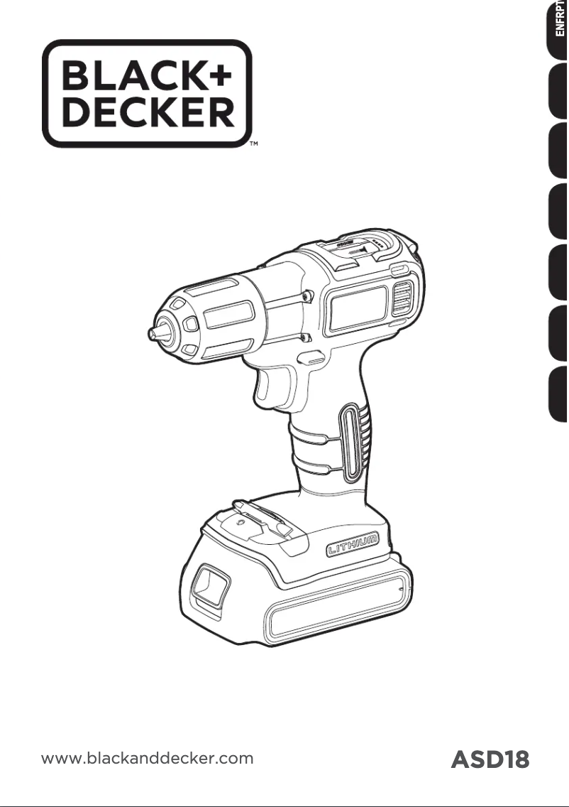 Page 1 de la notice Manuel utilisateur Black & Decker ASD18