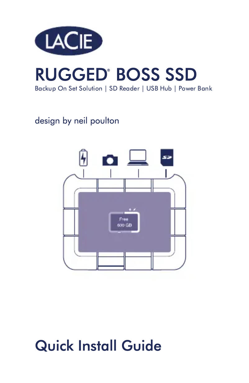 Image de la première page du manuel de l'appareil Rugged BOSS SSD