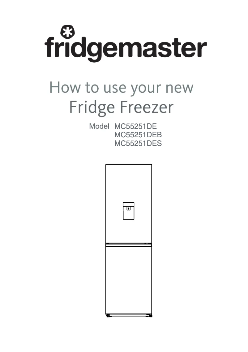 Page n°1 - Manuel utilisateur Fridgemaster MC55251ES
