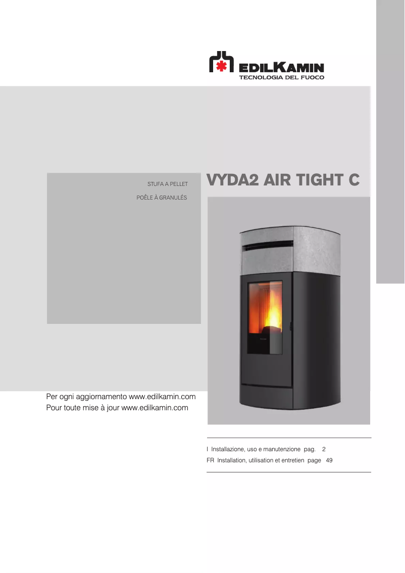 Image de la première page du manuel de l'appareil VYDA2 Air Tight C