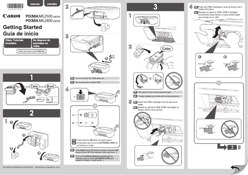 Page 1 de la notice Manuel utilisateur Canon Pixma MG2420
