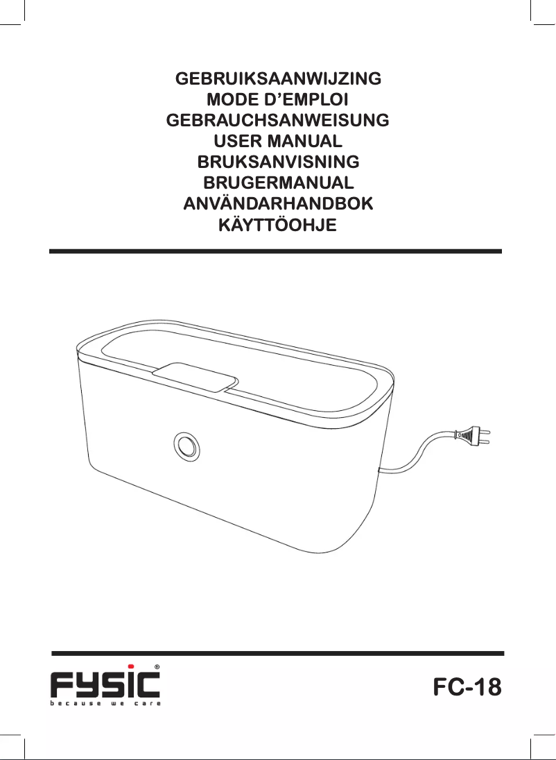 Imagen de la primera página del manual del dispositivo FC-18