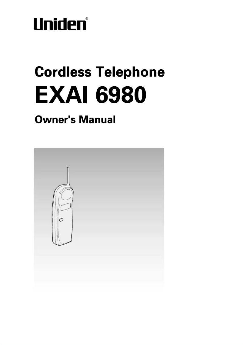 Imagen de la primera página del manual del dispositivo EXAI 6980