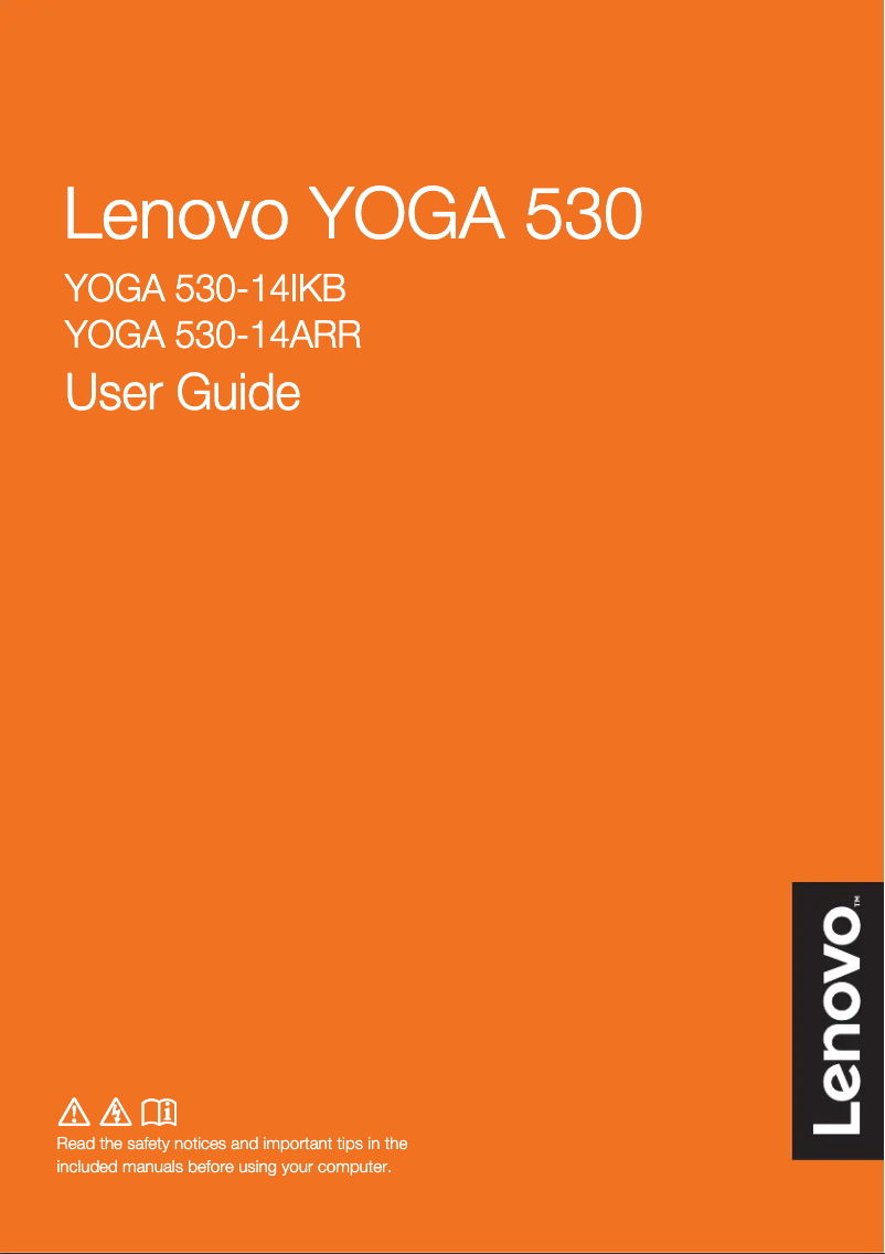 Page n°1 - Manuel utilisateur Lenovo Yoga 530