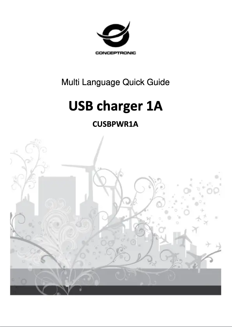 Page n°1 - Fiche technique Conceptronic CUSBPWR1A