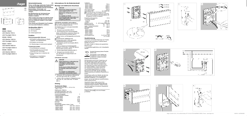 Page n°1 - Manuel utilisateur Hager EE635