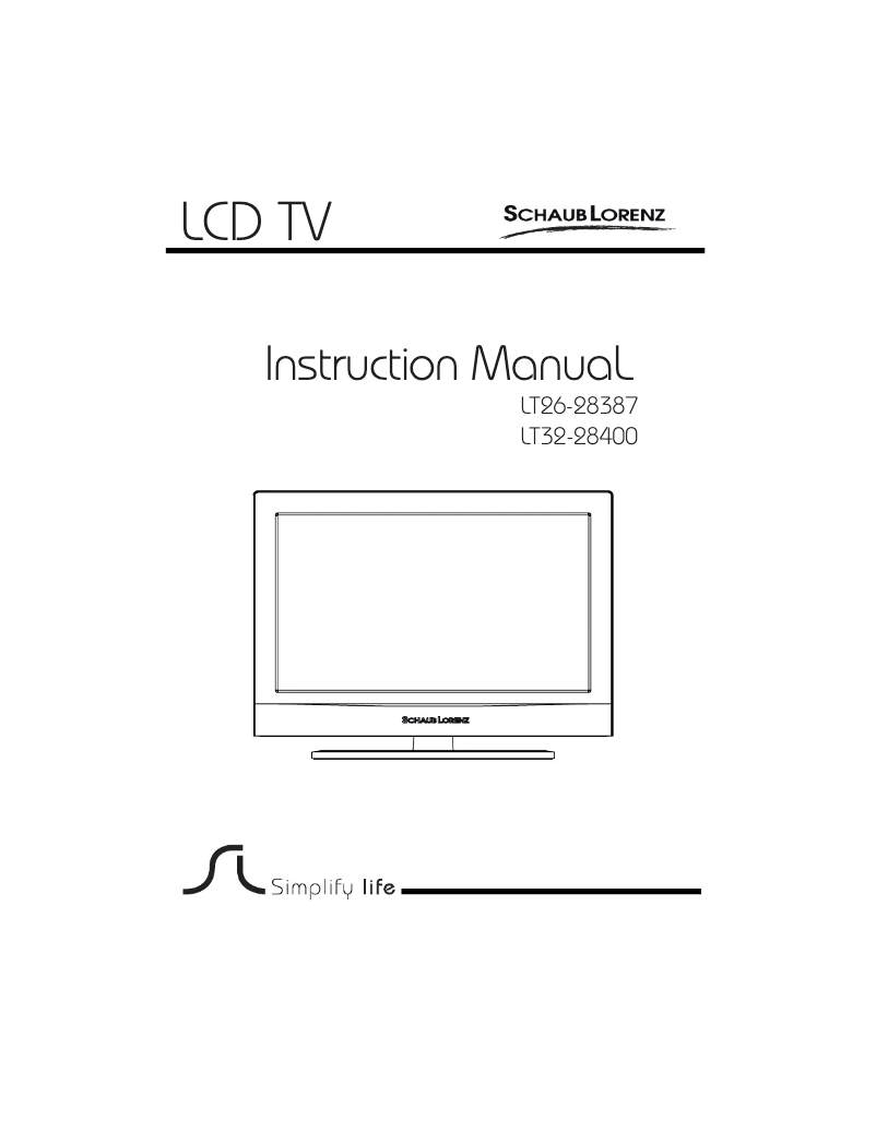 Página 1 del manual Manual de usuario Schaub Lorenz LT32-28400