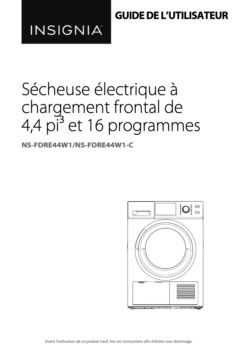 Imagen de la primera página del manual del dispositivo NS-FDRE44W1