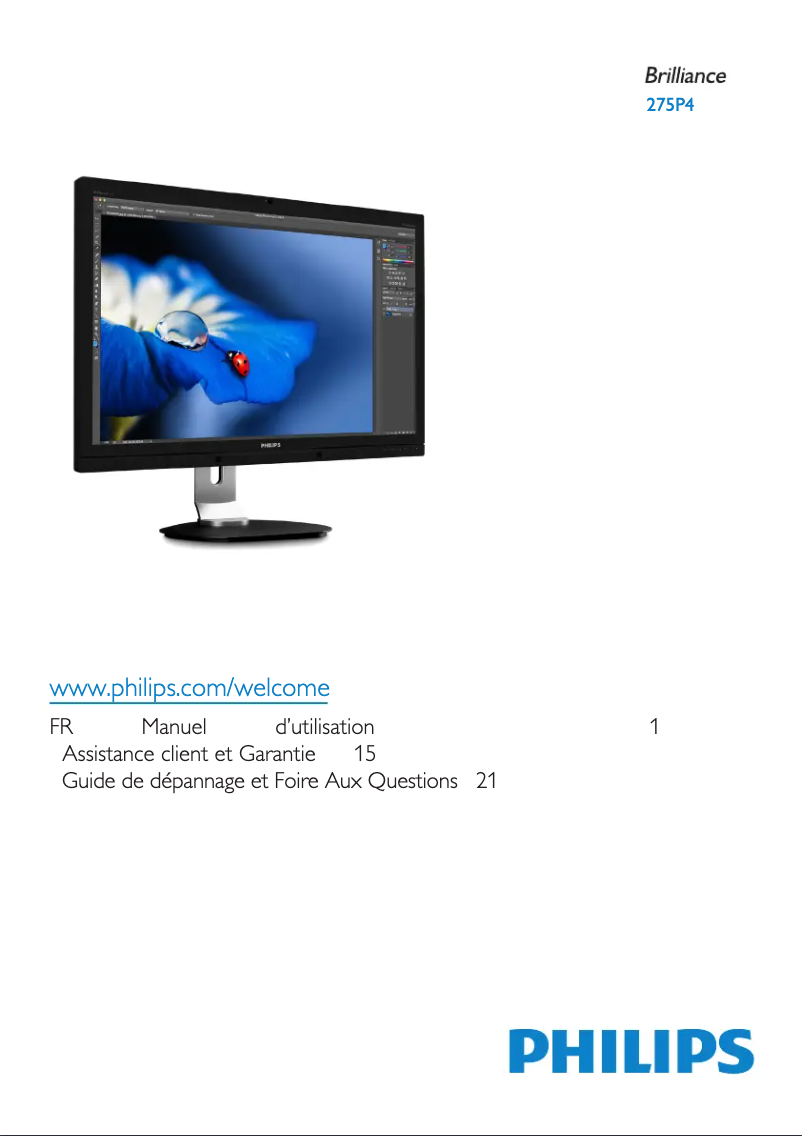 Página 1 del manual Manual de usuario Philips Brilliance 275P4VYKEB