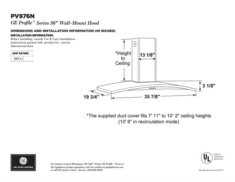 Imagen de la primera página del manual del dispositivo PV976NSS