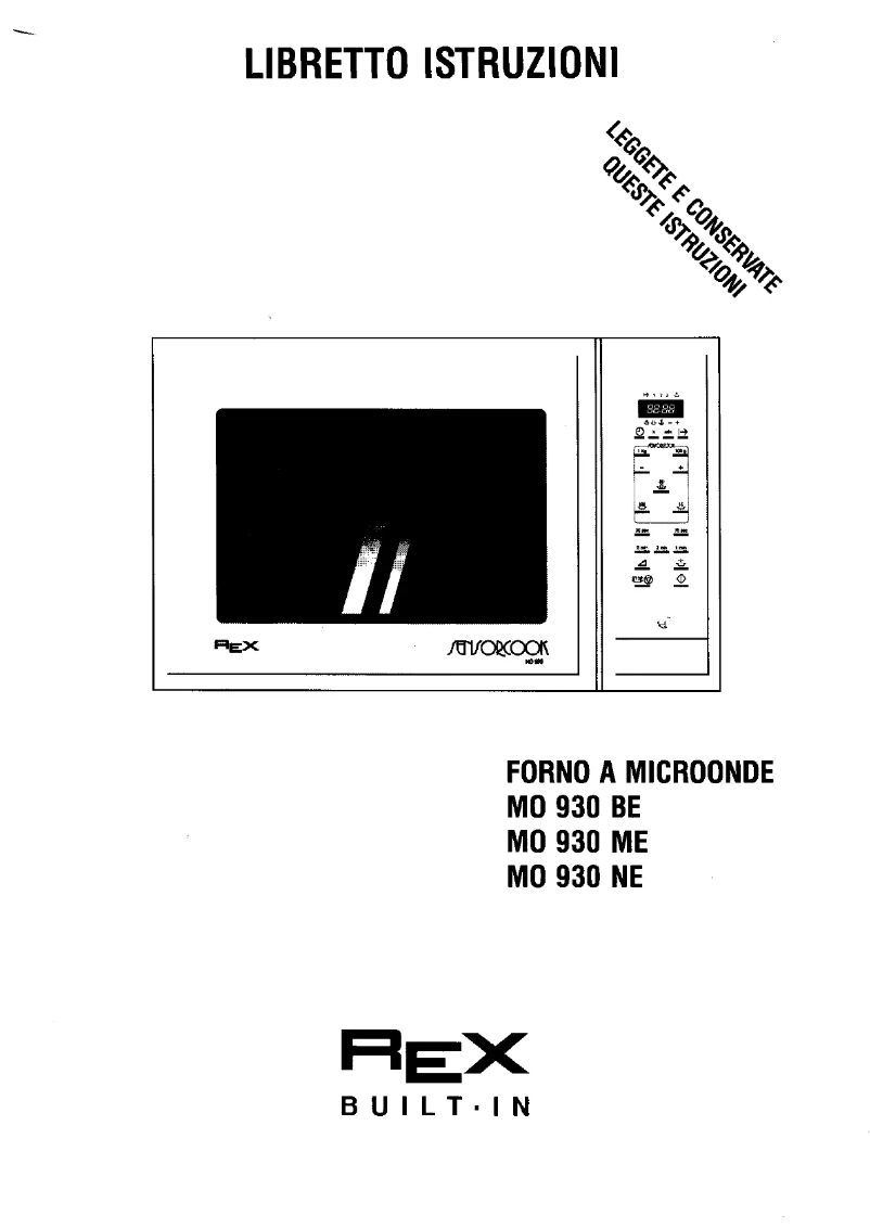Page n°1 - Manuel utilisateur Rex MO930ME