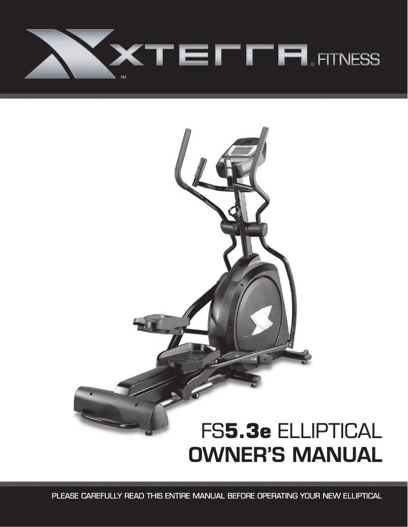 Page n°1 - Manuel utilisateur Xterra FS5.3e