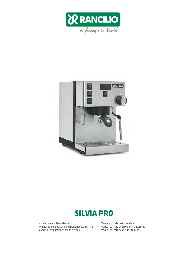 Page n°1 - Manuel utilisateur Rancilio Silvia Pro