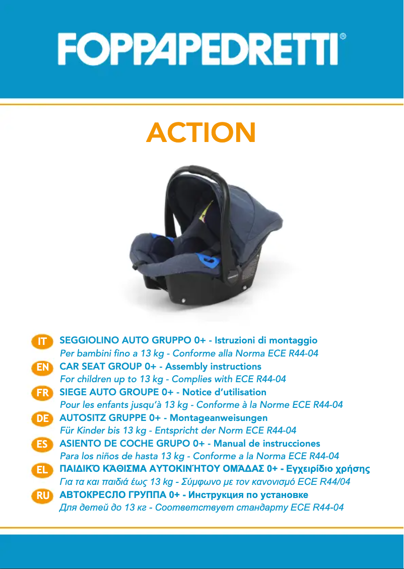 Page 1 de la notice Manuel utilisateur Foppapedretti Action