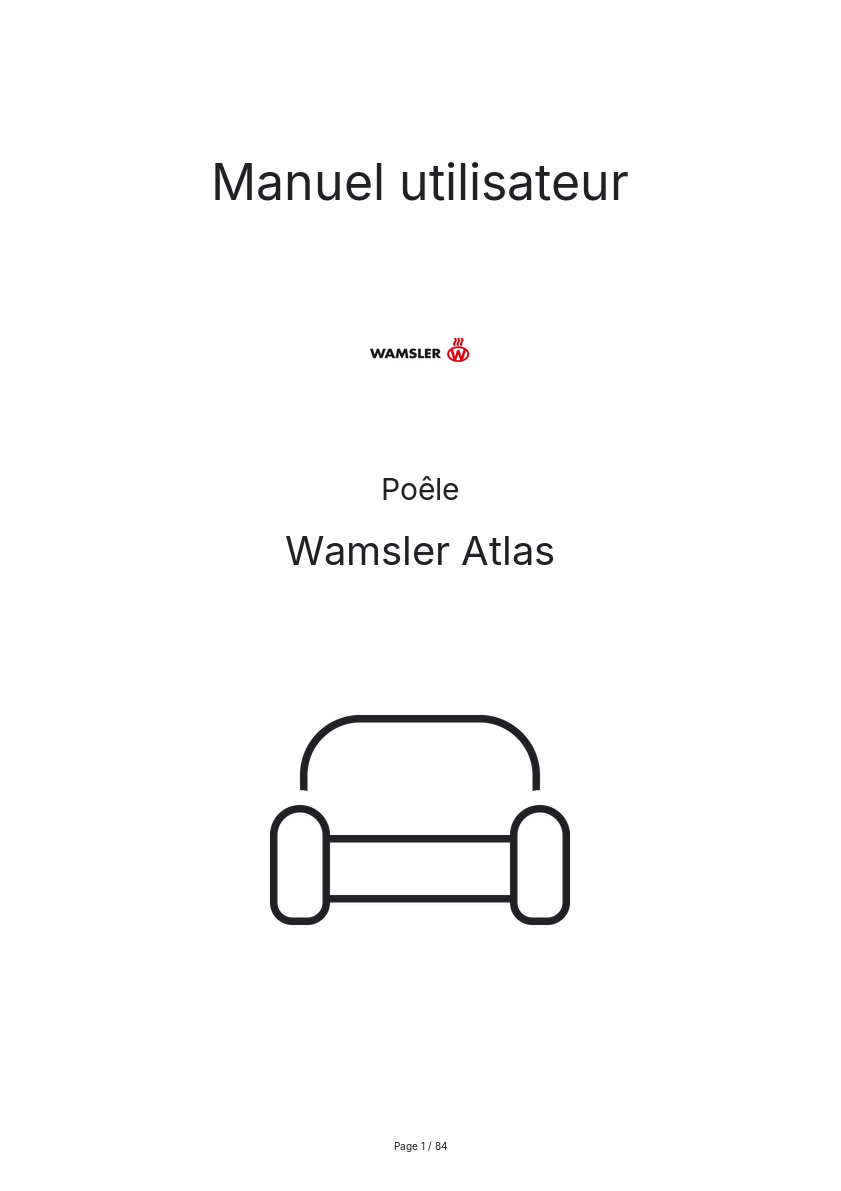 Page n°1 - Manuel utilisateur Wamsler Atlas