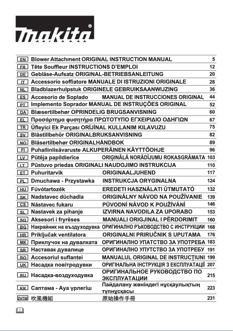Page n°1 - Manuel utilisateur Makita UB401MP