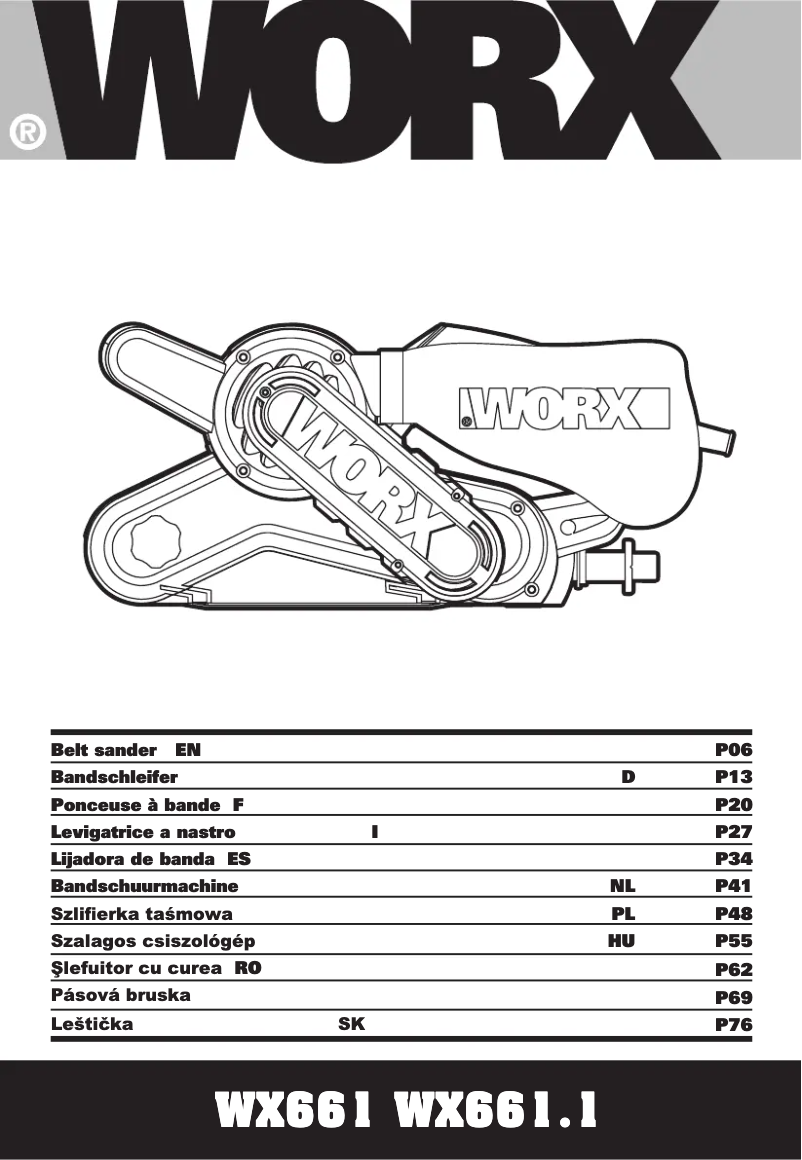 Page n°1 - Manuel utilisateur Worx WX661.1
