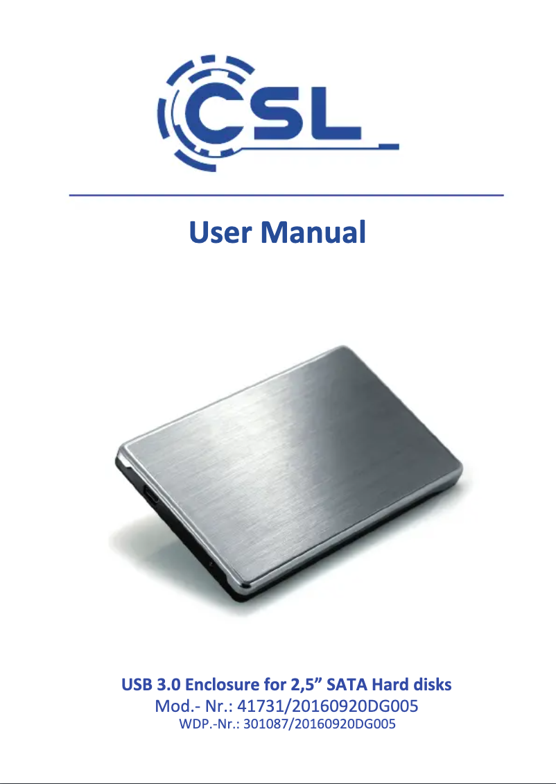 Page 1 de la notice Manuel utilisateur CSL 301087