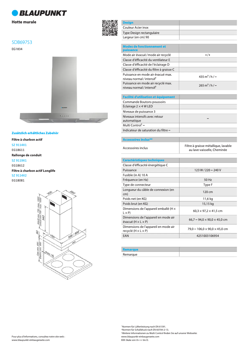 Imagen de la primera página del manual del dispositivo 5DB96453