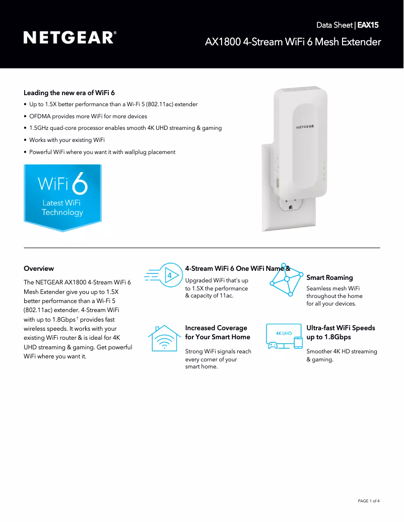 Image de la première page du manuel de l'appareil EAX15