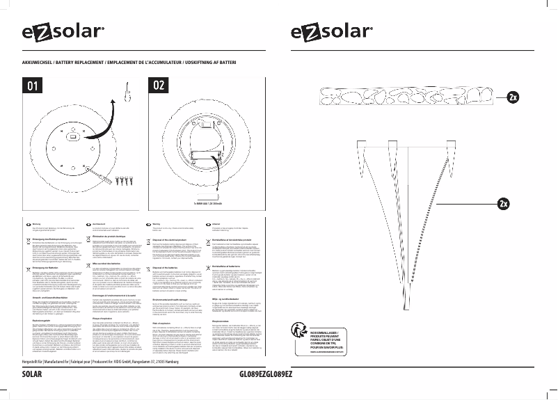 Image de la première page du manuel de l'appareil GL089EZ