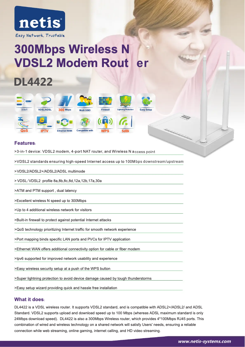 Image de la première page du manuel de l'appareil DL4422