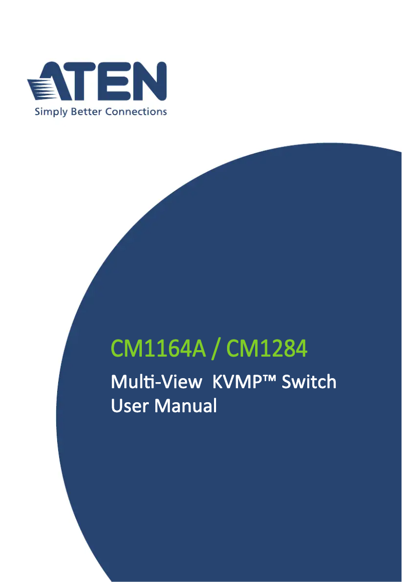 Page n°1 - Manuel utilisateur ATen CM1164A