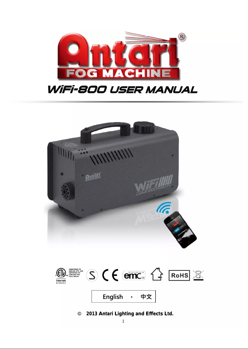 Image de la première page du manuel de l'appareil WiFi-800