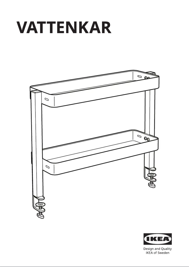Page 1 de la notice Manuel utilisateur Ikea VATTENKAR 205.415.68