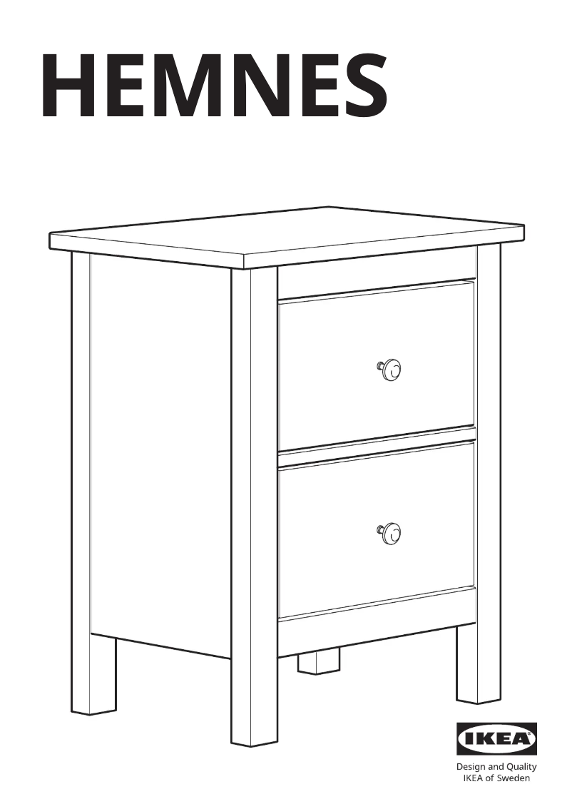 Página 1 del manual Manual de usuario Ikea HEMNES 305.465.65