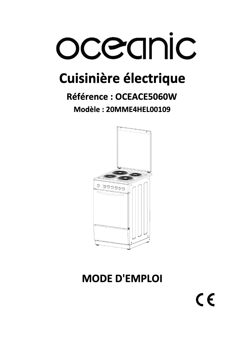 Página 1 del manual Manual de usuario Oceanic OCEACE5060W