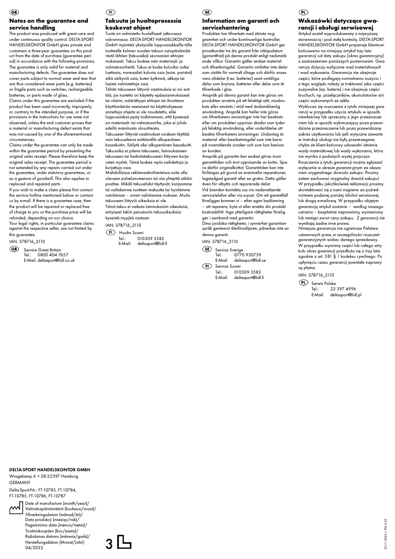 Página 1 del manual Manual de usuario Zoofari IAN 378716