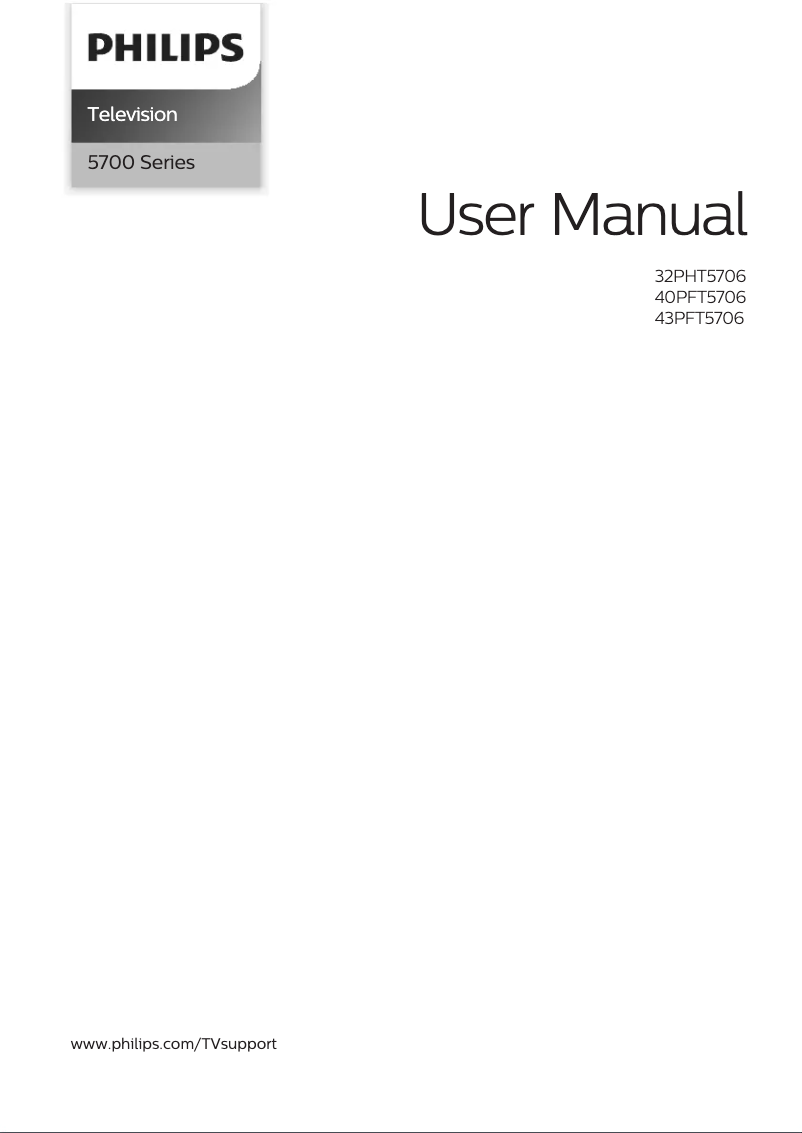 Page n°1 - Manuel utilisateur Philips 40PFT5706