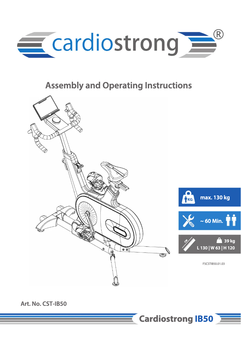 Image de la première page du manuel de l'appareil IB50