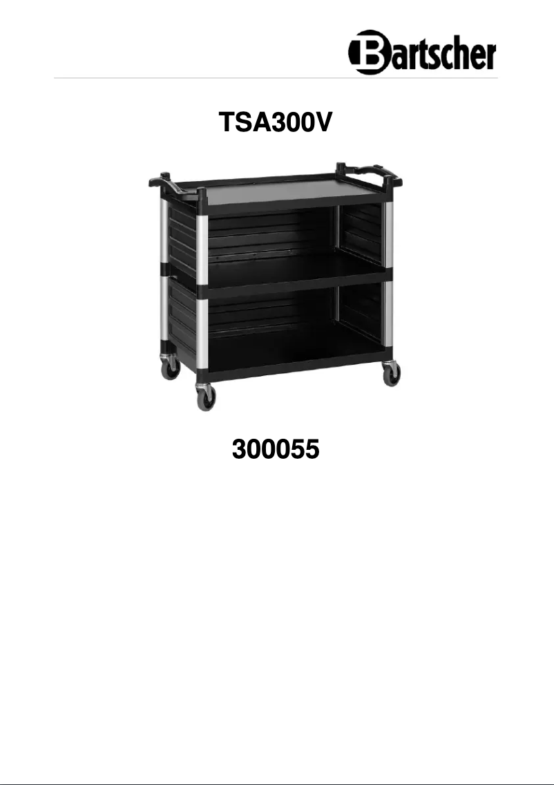 Page 1 de la notice Manuel utilisateur Bartscher TSA300V