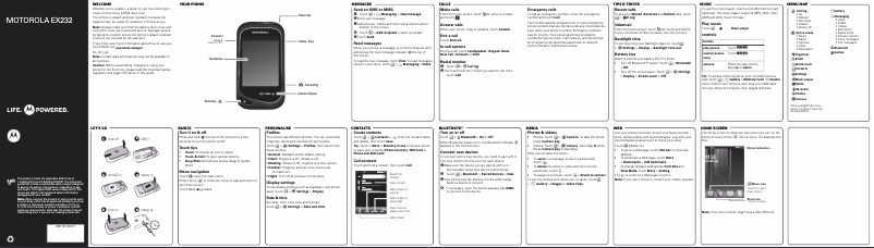 Image de la première page du manuel de l'appareil EX232