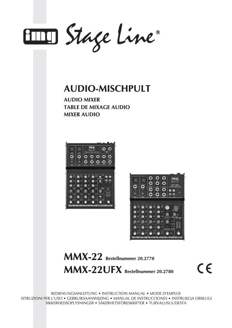 Page n°1 - Manuel utilisateur Monacor MMX-22